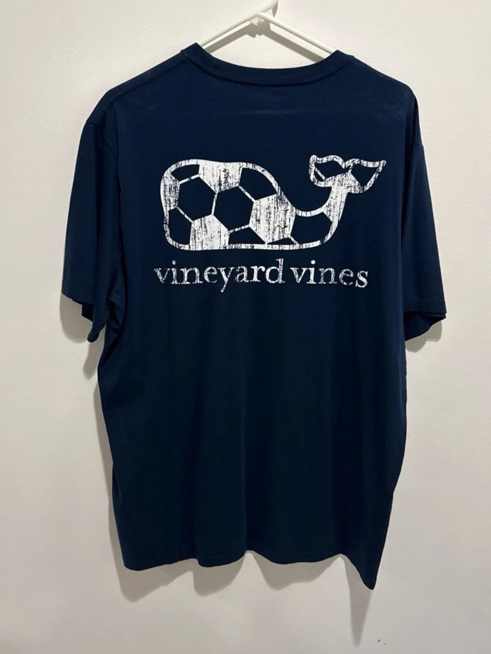 Vineyard Vines Navy Whale Soccer Graphic Tee